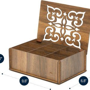 ROYAL HOUSE WALNUT CARVED BOX